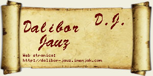 Dalibor Jauz vizit kartica